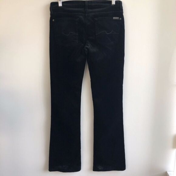 7 for all Mankind Black Velvet Pants NWT - Picture 3 of 6